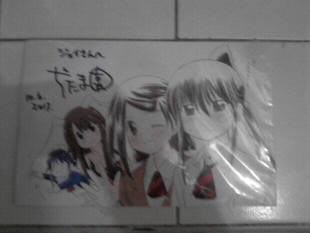 A souvenir from manga artist Bow Ditama’s visit to the Philippines