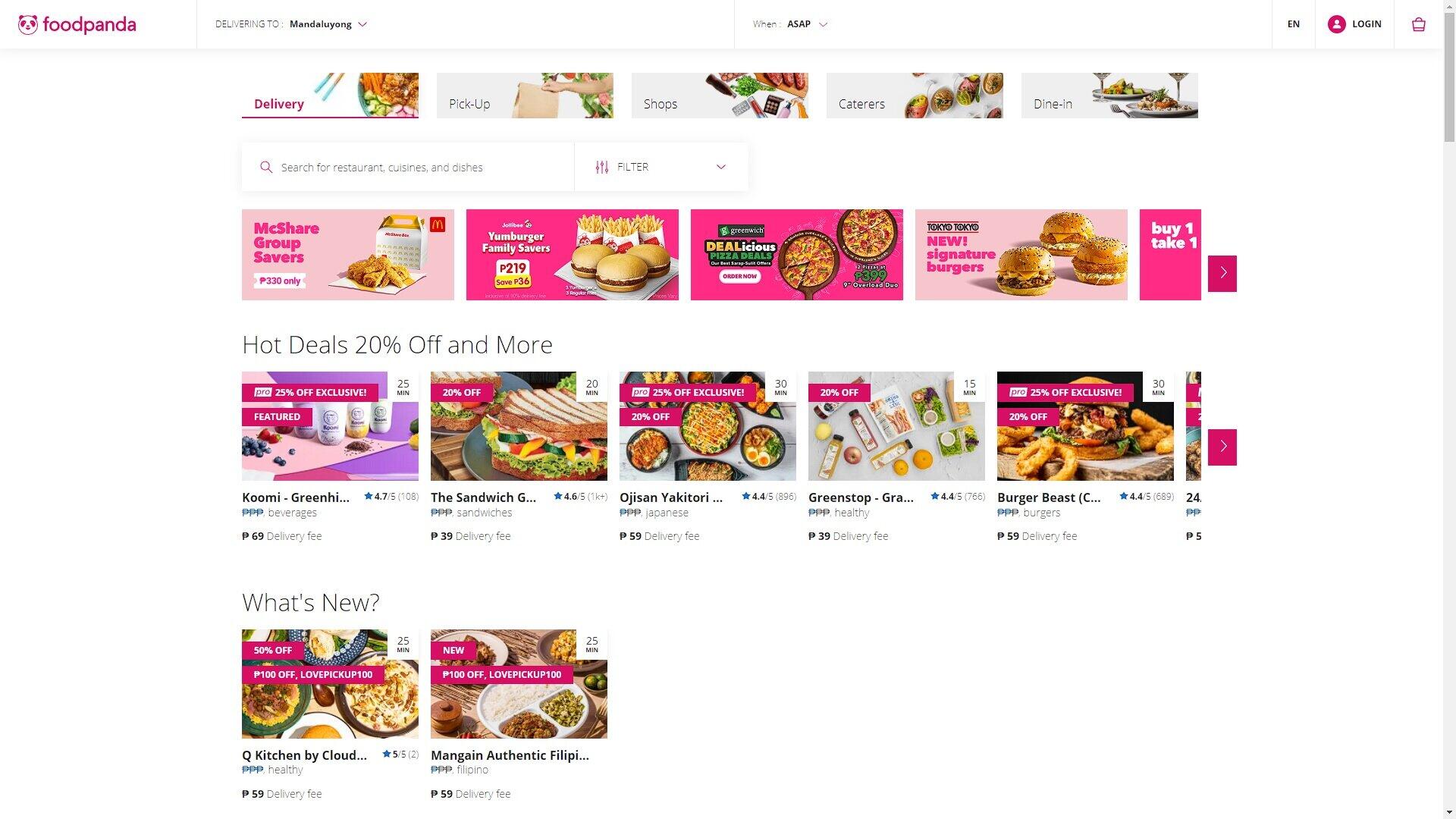 Food Delivery - Foodpanda
