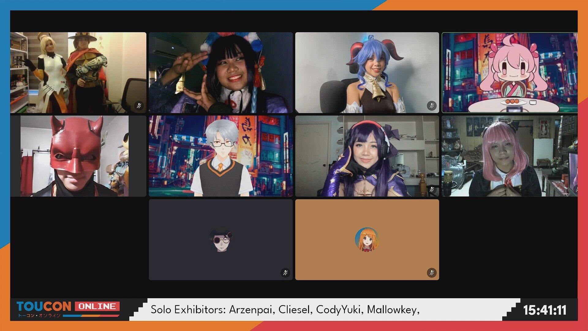 TouCon Online 2022: Winners for the Cosplay Competition alongside judges
