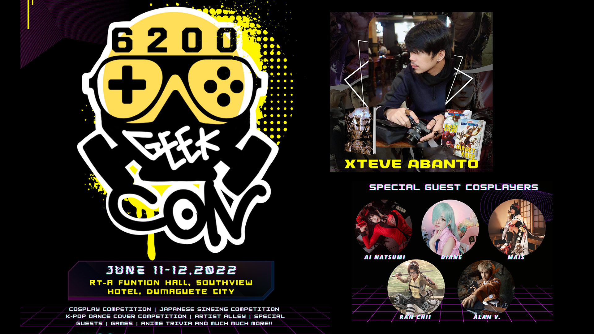 Dumaguete’s 6200 Geek Con happening on June 11-12, 2022